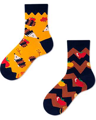 Many Mornings Kids Socks - Apple Hedgehog - Cotton Socks
