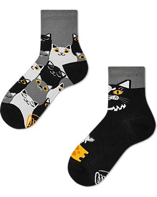 Many Mornings Kids Socks - Black Cat - Cotton Socks