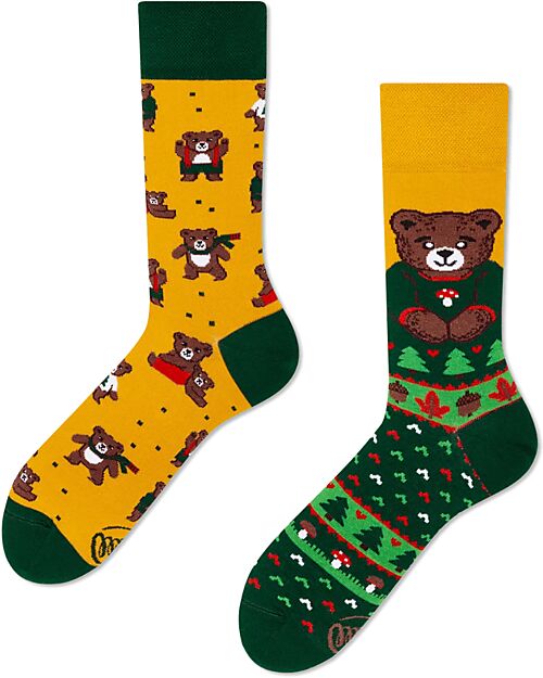 Many Mornings Regular Socks - Autumn Teddy - Cotton Socks
