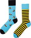 Many Mornings Regular Socks - Bee Bee - Cotton Socks