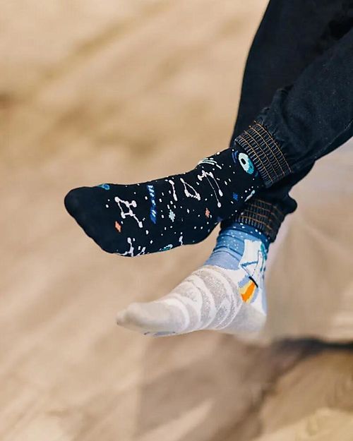Many Mornings Regular Socks - Space Trip - Cotton Socks