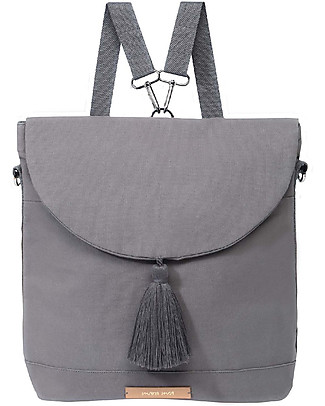 Mara Mea 3-in-1 City Diaper Bag/Shoulder Bag - Grey Marble - 100% waxed cotton Diaper Changing Bags & Accessories
