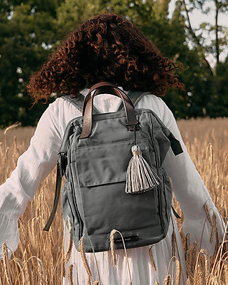 Mara Mea 3-in-1 Travel Diaper Backpack Coffee Date - Olive - Waxed Canvas Large Backpacks