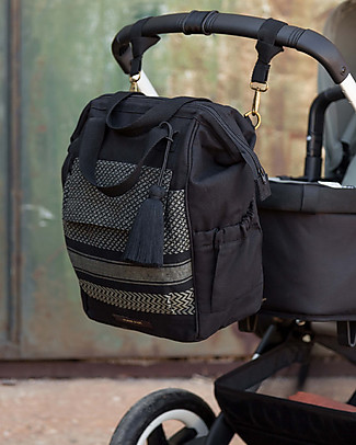 Mara Mea 3-in-1 Travel Diaper Backpack Island Explorer - Black Large Backpacks