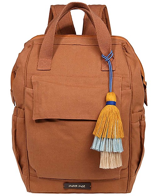 Mara Mea 3-in-1 Travel Diaper Backpack Lodge Life - Brown - Waxed Canvas Changing Backpack