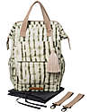 Mara Mea 3-in-1 Travel Diaper Backpack - Palm Skies - Waxed Canvas Changing Backpack