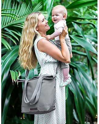 Mara Mea 4 in 1 Diaper Bag Cusco Magic, Grey - Water repellent Cotton Canvas (multi-functional & multipocket) Diaper Changing Bags & Accessories