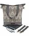 Mara Mea 4 in 1 Diaper Bag Eucalyptus Oil - Grey/Offwhite - Water Repellent Cotton Canvas Diaper Changing Bags