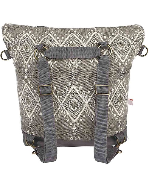 Mara Mea 4 in 1 Diaper Bag Eucalyptus Oil - Grey/Offwhite - Water Repellent Cotton Canvas Diaper Changing Bags