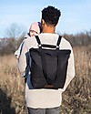 Mara Mea 4 in 1 Diaper Bag Global Traveler, Black - Water repellent Cotton Canvas (multi-functional & multipocket) Diaper Changing Bags