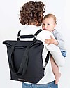 Mara Mea 4 in 1 Diaper Bag Global Traveler, Black - Water repellent Cotton Canvas (multi-functional & multipocket) Diaper Changing Bags