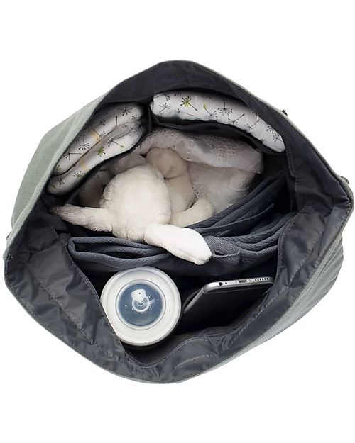 Mara Mea 4 in 1 Diaper Bag Shellfish - Blue - Water Repellent Cotton Canvas Diaper Changing Bags