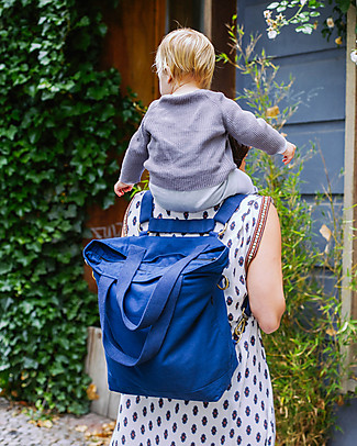 Mara Mea 4 in 1 Diaper Bag Stardust Navy - Water Repellent Cotton Canvas (multi-functional & multipocket) Diaper Changing Bags