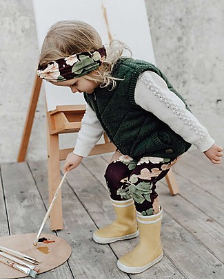 Mara Mea Bird Col 3 Baby Headband - Aubergine - Organic Cotton Hair Accessories