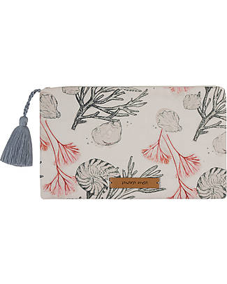 Mara Mea Cosmetic Pouch - Gentle Water - 100% Cotton Makeup Bags and Pouches