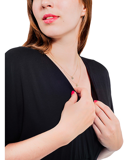 Mara Mea Dancing Beauty, Maternity and Nursing Dress, Black - Super soft viscose! Dresses_
