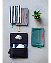 Mara Mea Diaper Clutch Modern Hippie -Black/White Stripes - Cotton Canvas Diaper Changing Bags