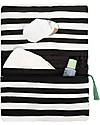 Mara Mea Diaper Clutch Modern Hippie -Black/White Stripes - Cotton Canvas Diaper Changing Bags