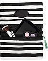 Mara Mea Diaper Clutch Modern Hippie -Black/White Stripes - Cotton Canvas Diaper Changing Bags