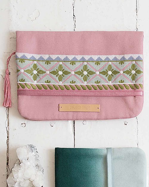 Mara Mea Diaper Clutch Morning Feed - Rosa - Cotton Diaper Changing Bags