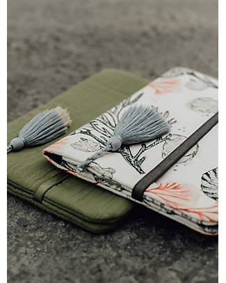 Mara Mea Diaper Clutch - Soft Wave - Off-White - Cotton Makeup Bags and Pouches