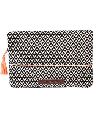 Mara Mea Diaper Clutch Street Market - 100% Cotton Canvas hand embroidered Diaper Changing Bags & Accessories