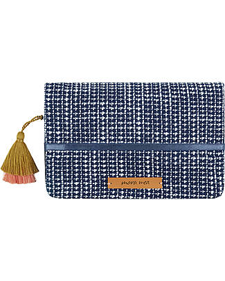 Mara Mea Diaper Pouch - Cinnamon - Blue - 26 x 18 cm - 100% Cotton Makeup Bags and Pouches