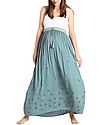 Mara Mea Full Bloom, Maternity Long Skirt, Mint - Super Soft Viscose! Skirts