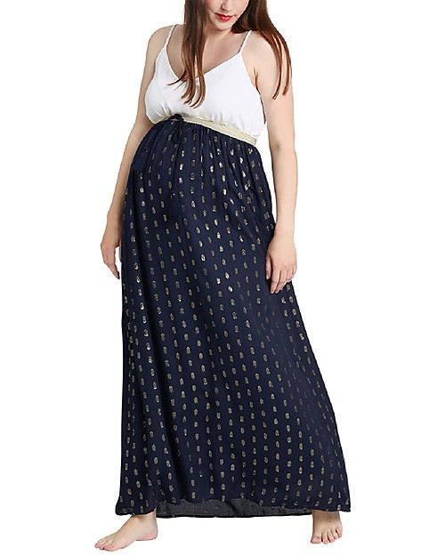 Mara Mea Maternity Long Skirt Chosen Path - Night Blue - Super Soft Viscose! Skirts