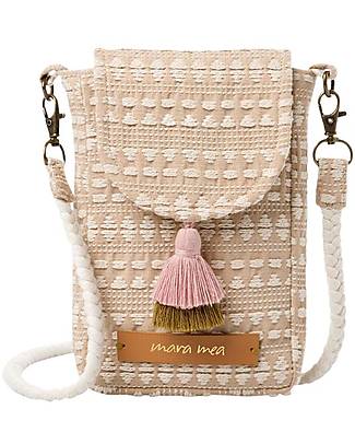 Mara Mea Phone Pocket - Sunshine Beach - Beige - 16,5 x 11 x 4 cm - 100% Cotton Makeup Bags and Pouches