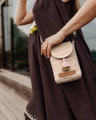 Mara Mea Phone Pocket - Sunshine Beach - Beige - 16,5 x 11 x 4 cm - 100% Cotton Makeup Bags and Pouches