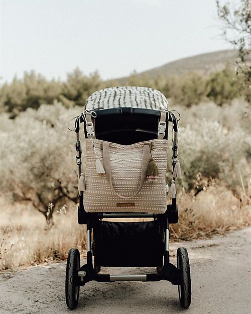 Mara Mea Stroller Bag - Windy Days - Beige - 45 x 36 x 7 cm - 100% Cotton Organize and Bags