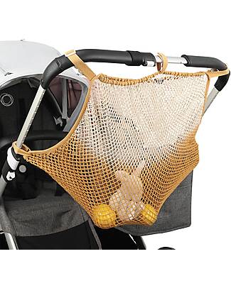 Mara Mea Stroller Mesh Bag - Twinning - Ocher Dip Dye - 100% Cotton Organize and Bags