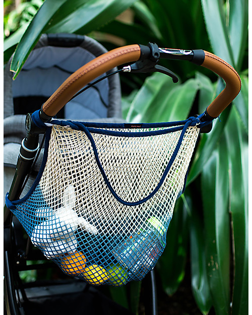 Mara Mea Stroller Net Deep Ocean, Blue Dip Dye - 100% cotton Organize and Bags