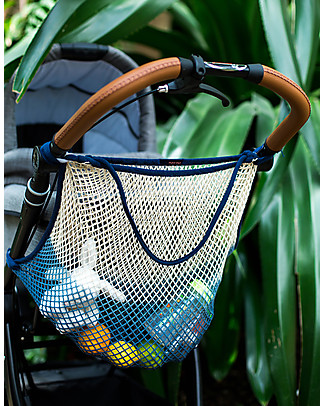 Mara Mea Stroller Net Deep Ocean, Blue Dip Dye - 100% cotton Stroller Accessories