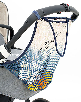 Mara Mea Stroller Net Deep Ocean, Blue Dip Dye - 100% cotton Stroller Accessories