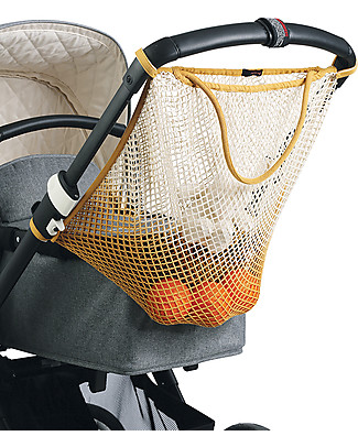 Mara Mea Stroller Net Go Natural, Ochre Dip Dye - 100% cotton Stroller Accessories