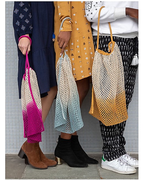 Mara Mea Stroller Net Meet With - Light Blue Dip Dye - 100% cotton Organize and Bags