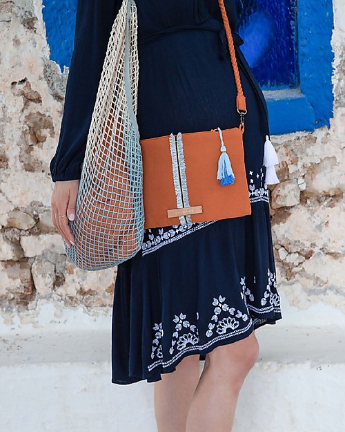 Mara Mea Stroller Net Meet With - Light Blue Dip Dye - 100% cotton Organize and Bags