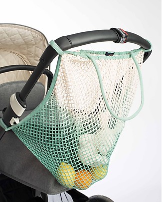Mara Mea Stroller Net Tiny Beach, Mint Dip Dye - 100% cotton Stroller Accessories