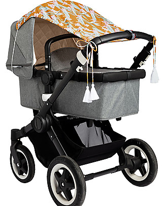 Mara Mea Sun Protector for Pram - Ochre - 100% Cotton Stroller Accessories