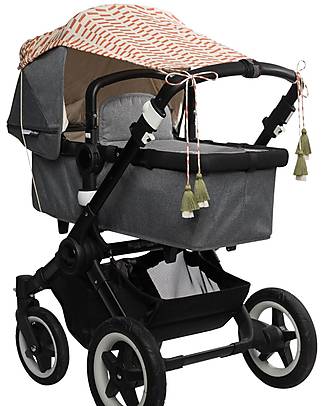 Mara Mea Sun Protector for Pram - Sunburnt Pillow - Terracotta - 56 x 72 cm - 100% Cotton Accessories