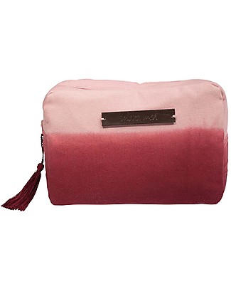 Mara Mea Toiletry Bag, Rosehip, Burgundy Color Gradient - Cotton Makeup Bags & Pouches