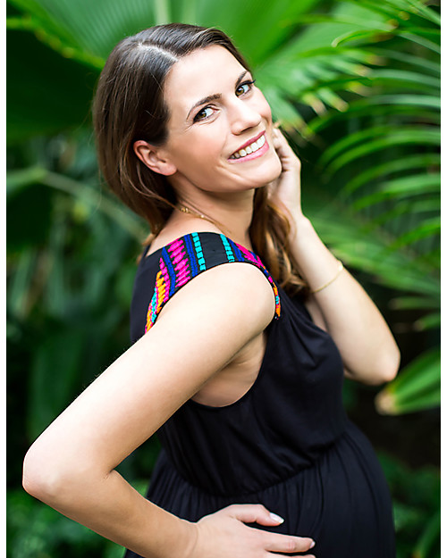 Mara Mea Urban Jungle, Maternity and Nursing Maxi Dress, Black - Soft jersey! Dresses_