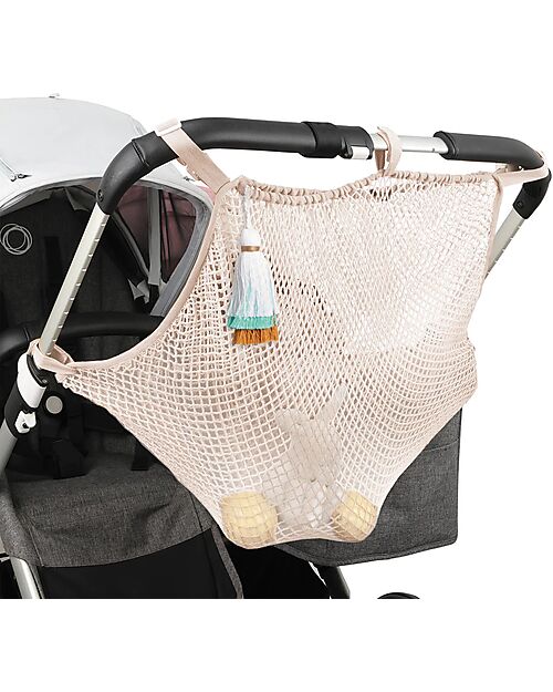 Mara Mea Walking Through Stroller Mesh Bag Natural unisex bambini