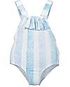 Maria Bianca Bathing Suit with Blue and White Stripes Swimsuits