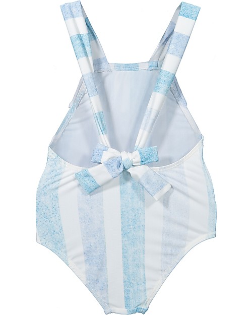 Maria Bianca Bathing Suit with Blue and White Stripes Swimsuits