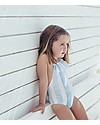 Maria Bianca Bathing Suit with Blue and White Stripes Swimsuits