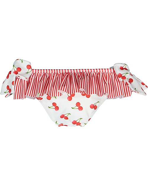 Maria Bianca Bikini for Girls, with Red Bows - Cute Cherry Pattern! Swimming Trunks