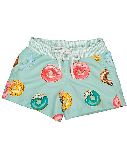 Maria Bianca Boy Swim Shorts, Donuts Swimming Trunks